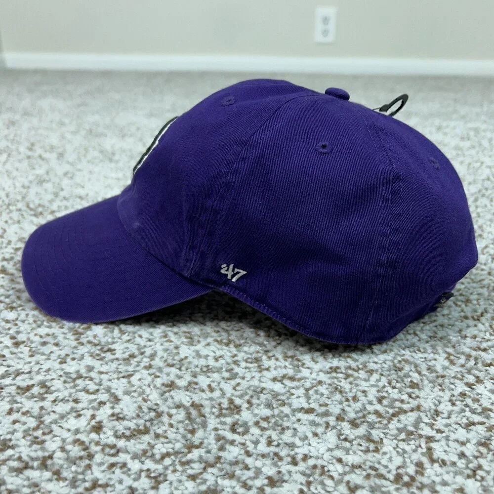 Minnesota Vikings Hat Cap Strap Back Purple NFL Football Mens OSFA 47 Sports Dad